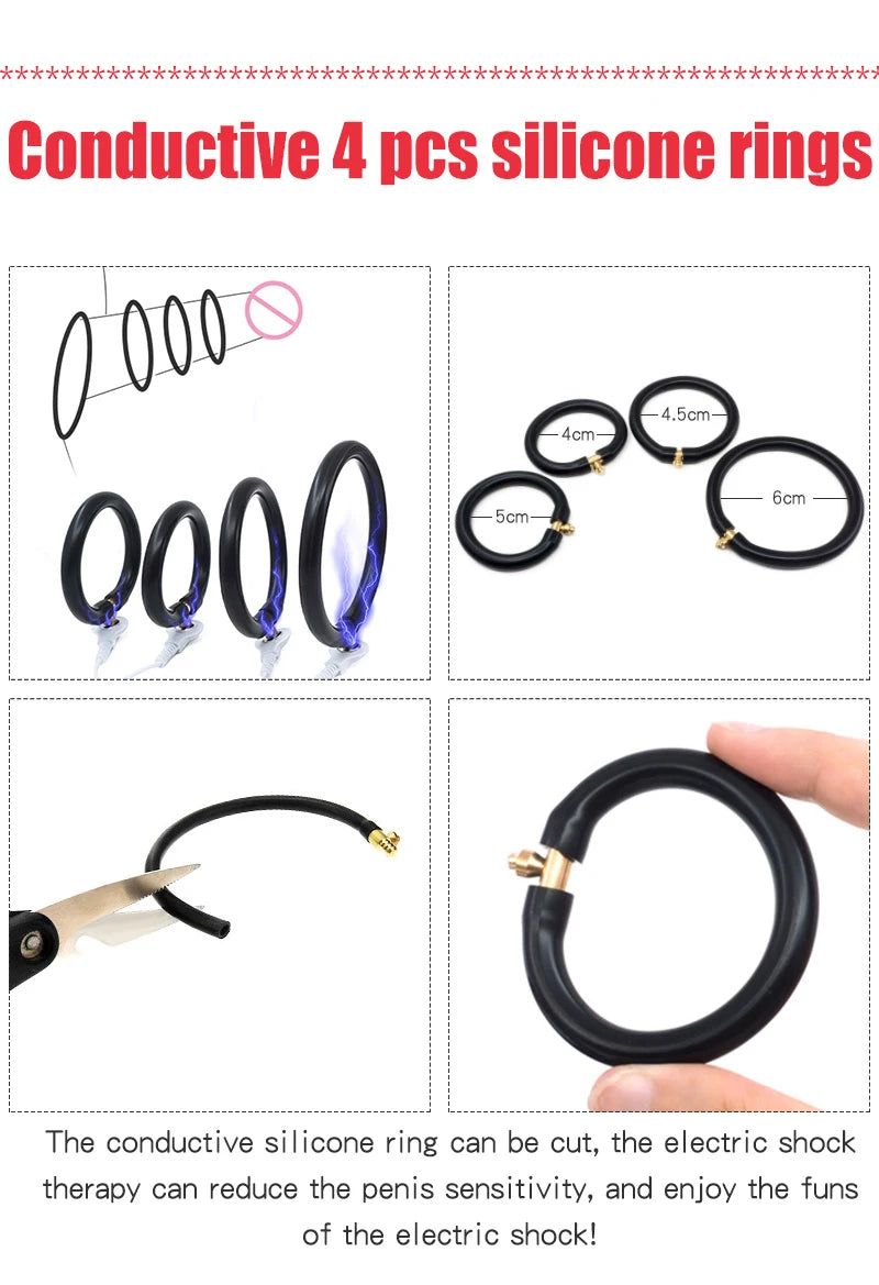 Electro Shock Penis Ring & Urethral Stimulator