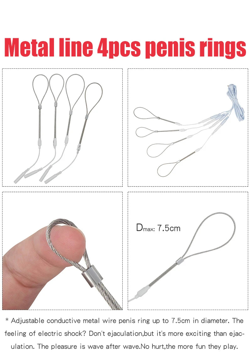 Electro Shock Penis Ring & Urethral Stimulator