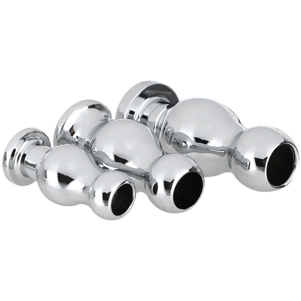 Hollow Stainless Steel Anal Plug – 3 Size Options