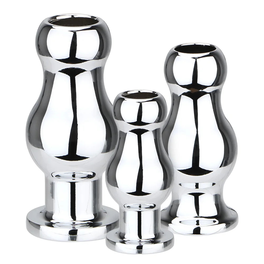 Hollow Stainless Steel Anal Plug – 3 Size Options
