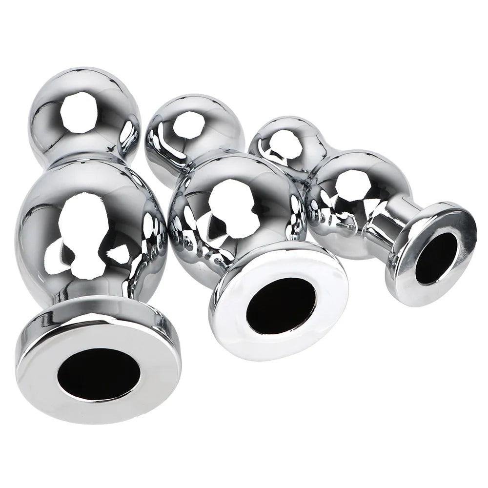Hollow Stainless Steel Anal Plug – 3 Size Options