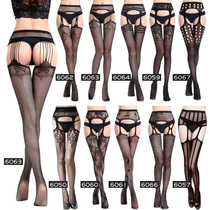 Open Crotch Fishnet Pantyhose