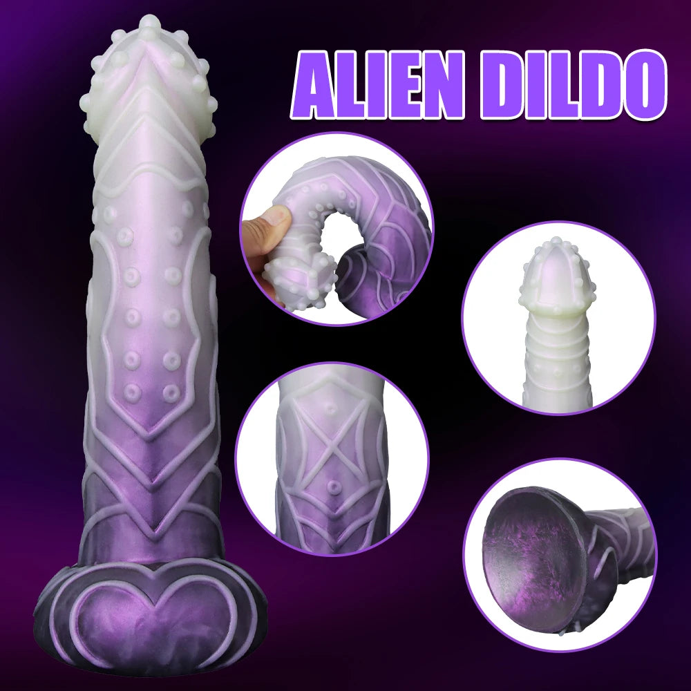 Huge Monster Dildo with Raised Texture