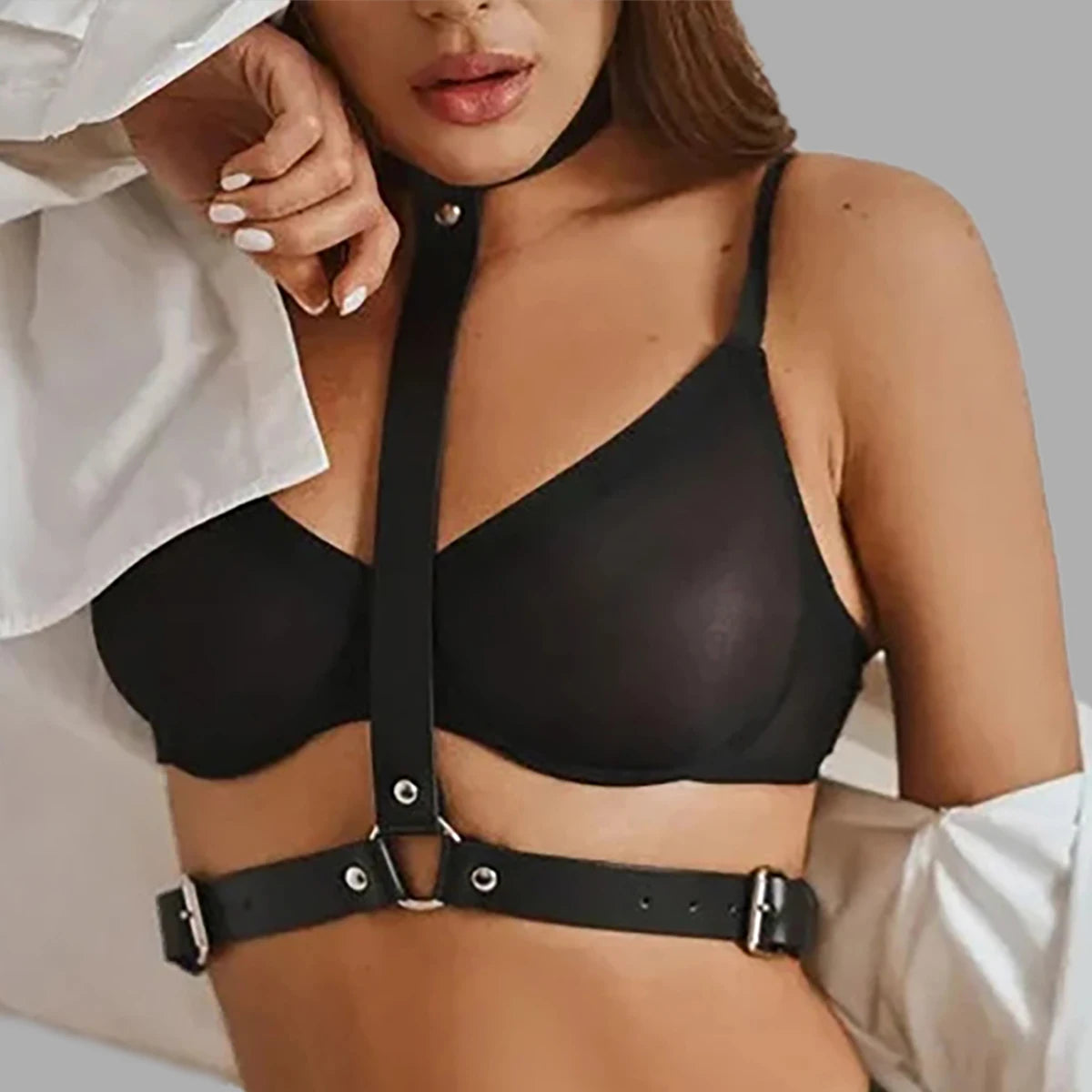 Leather Chest Harness Belt