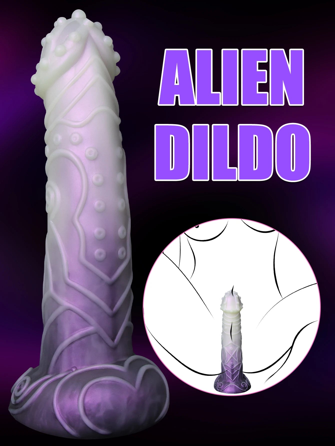 Huge Monster Dildo with Raised Texture