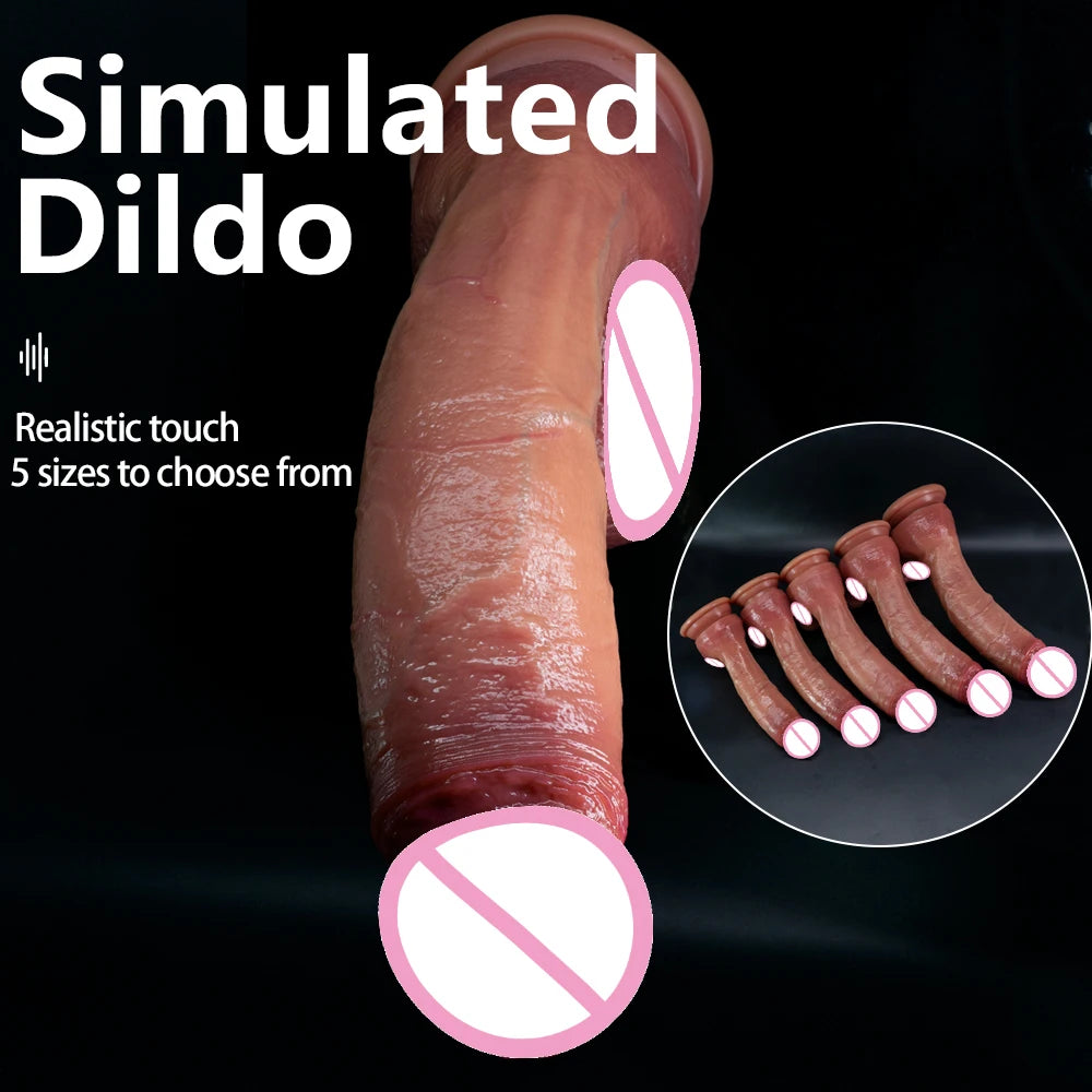 Oversized Realistic Suction Dildo