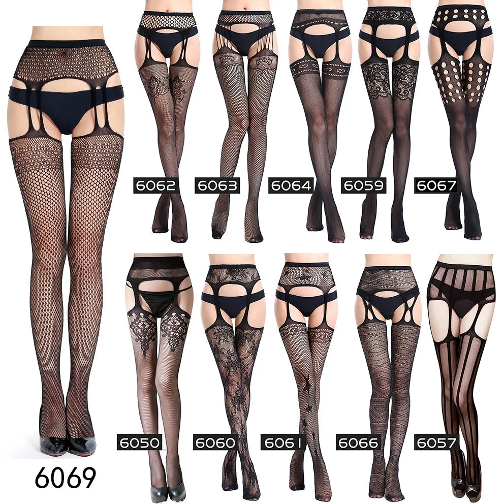 Open Crotch Fishnet Pantyhose