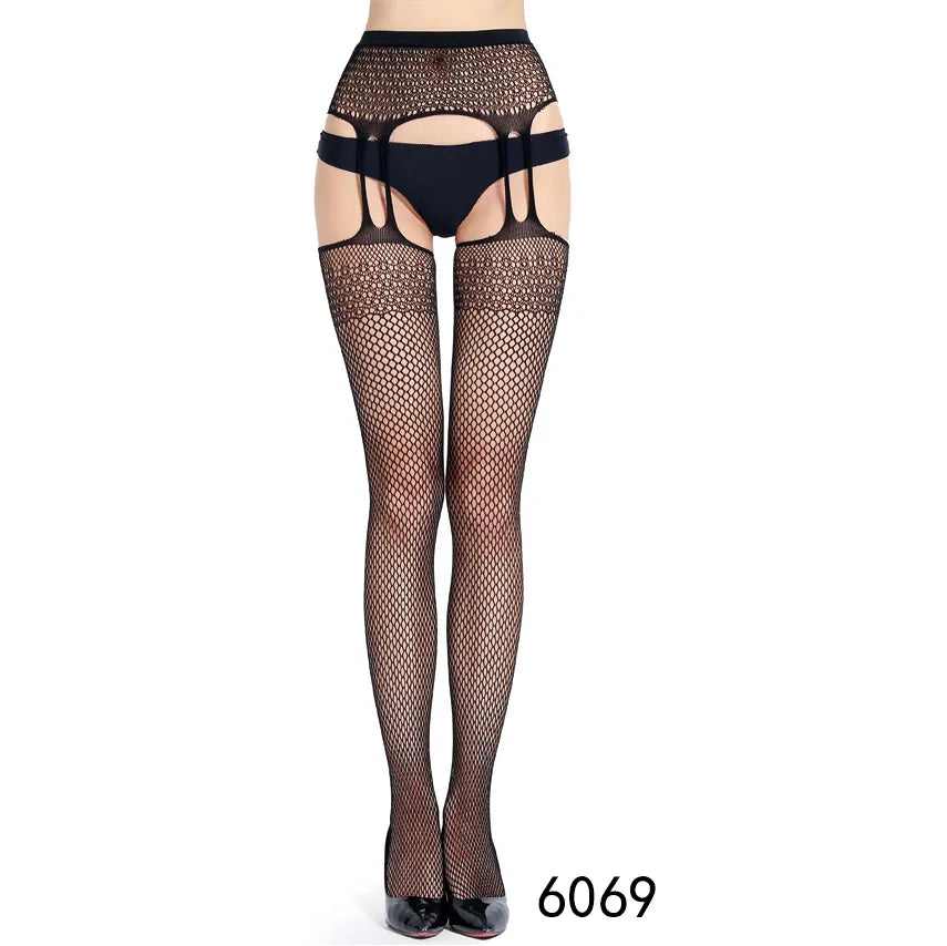 Open Crotch Fishnet Pantyhose