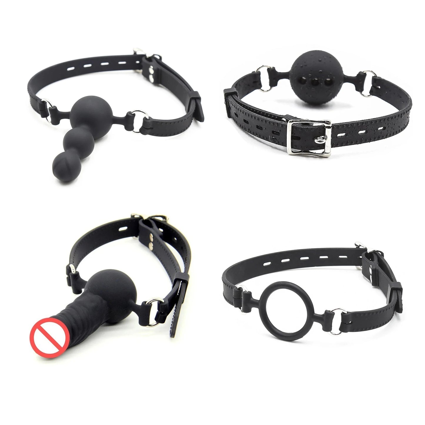 Silicone Ball Gag with Adjustable Strap