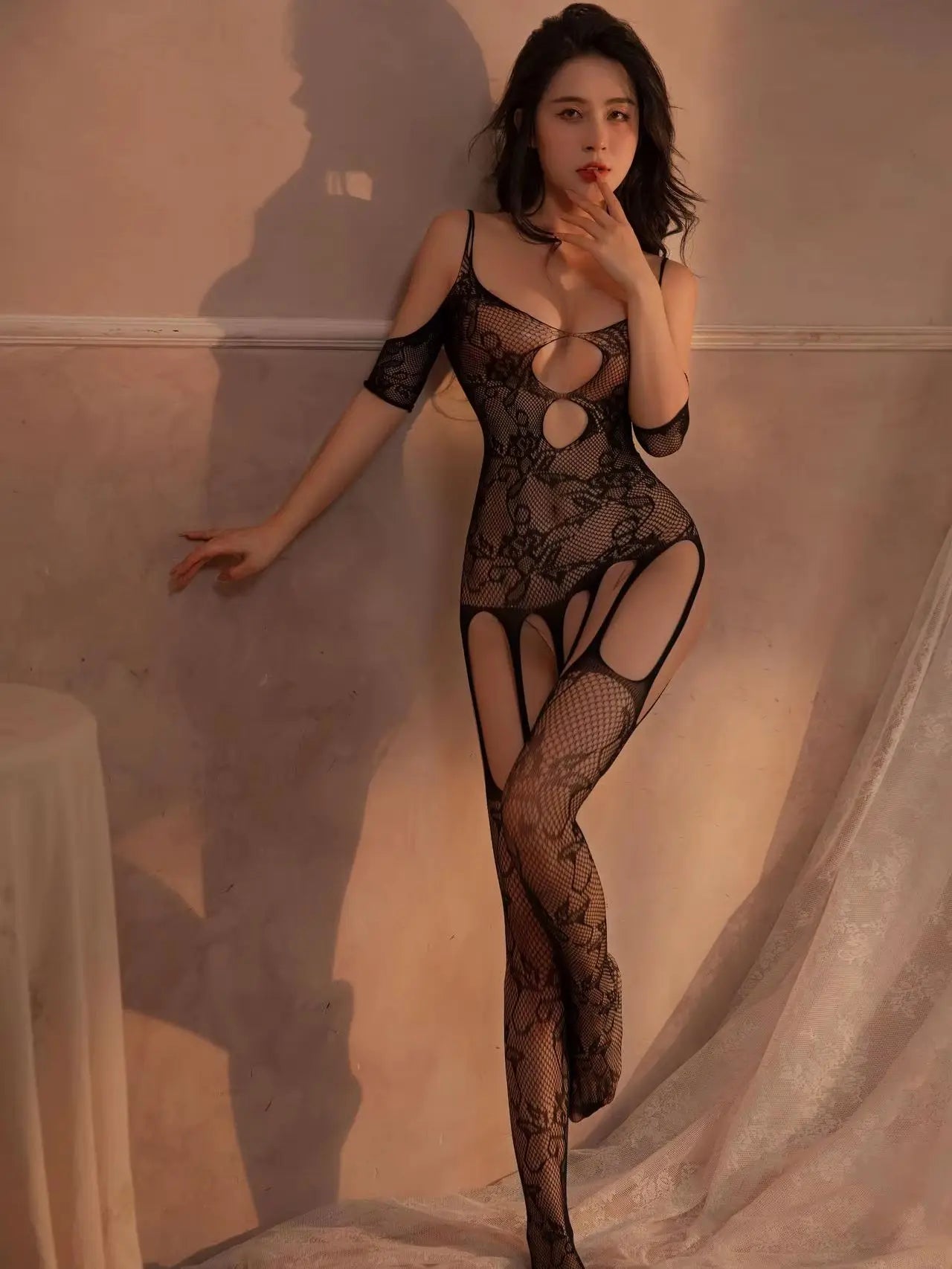 Crotchless Fishnet Bodystocking