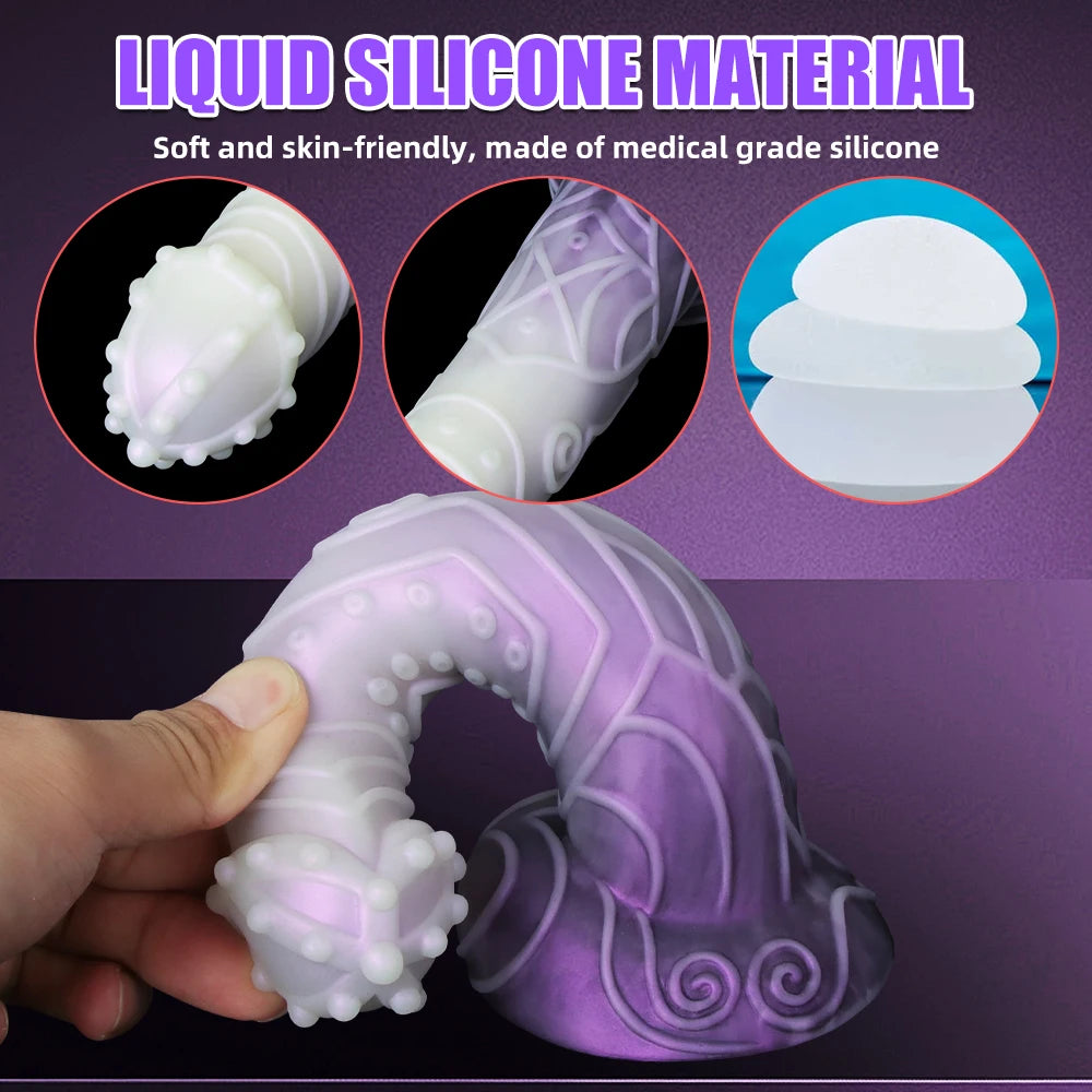 Huge Monster Dildo with Raised Texture