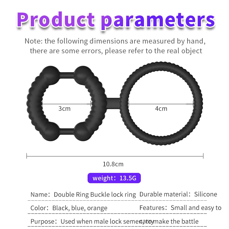 Silicone Cock Ring – Erection Enhancer & Delay Aid for Men