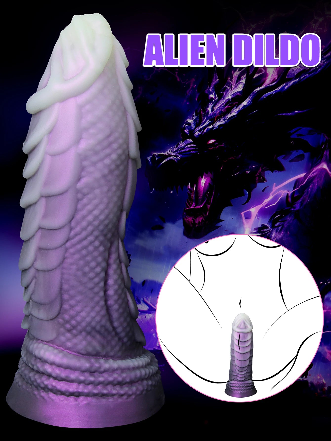 Huge Monster Dildo with Raised Texture