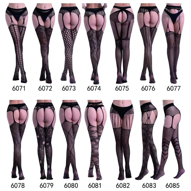 Open Crotch Fishnet Pantyhose