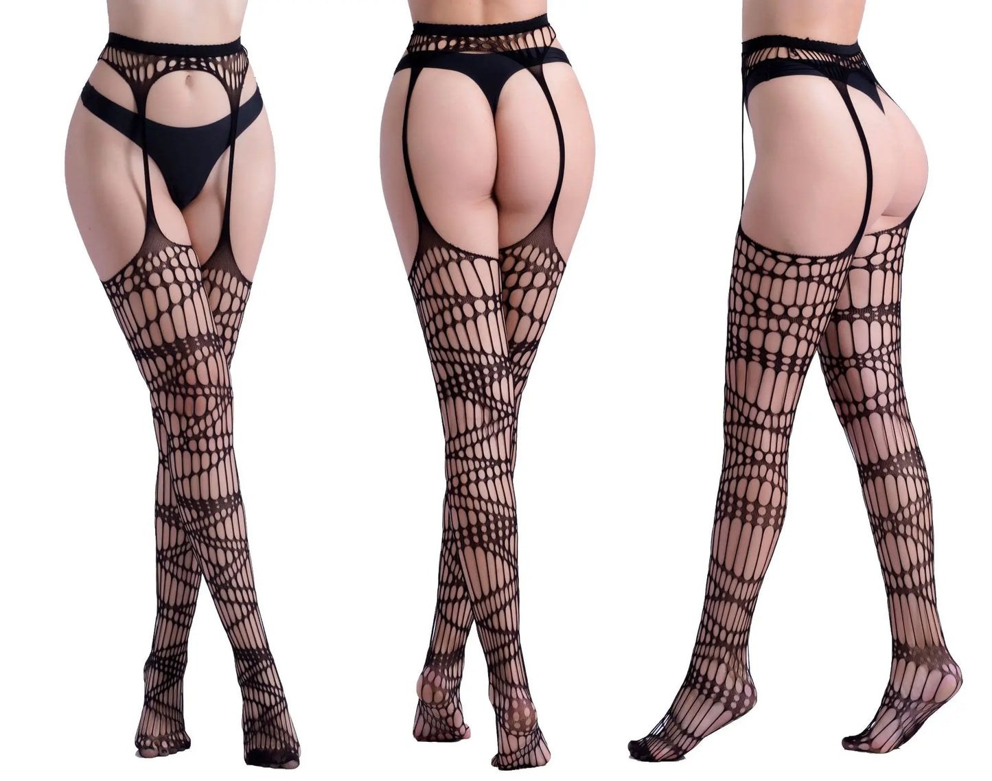 Open Crotch Fishnet Pantyhose