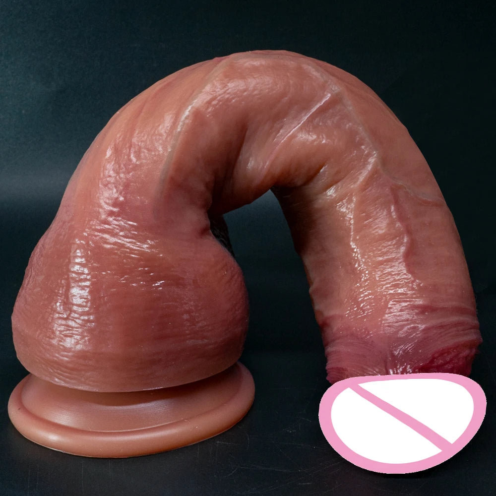 Oversized Realistic Suction Dildo