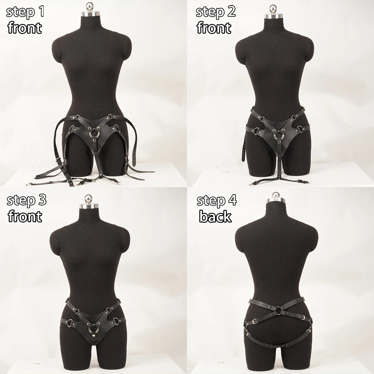 Leather Thigh Harness Garter Belt