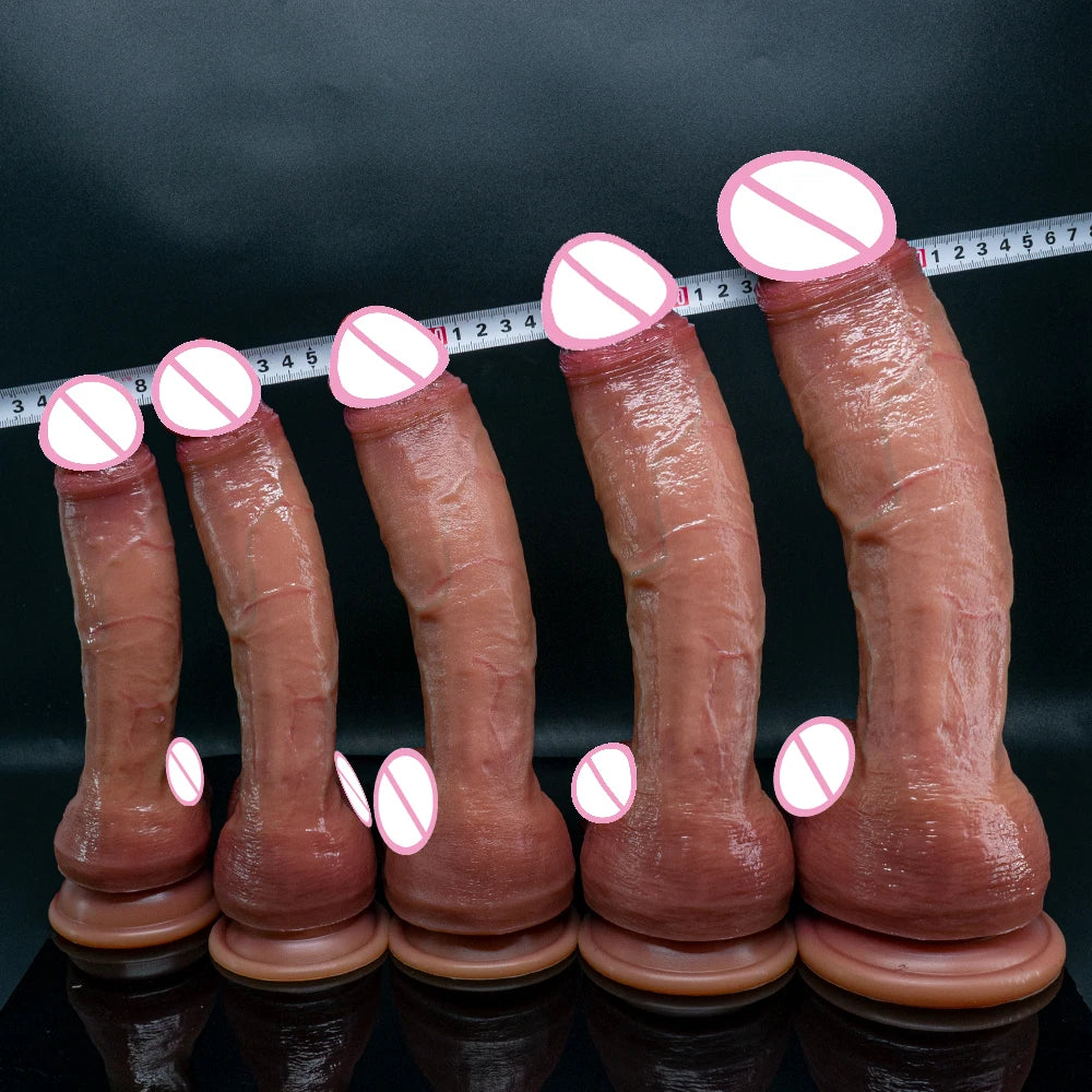 Oversized Realistic Suction Dildo