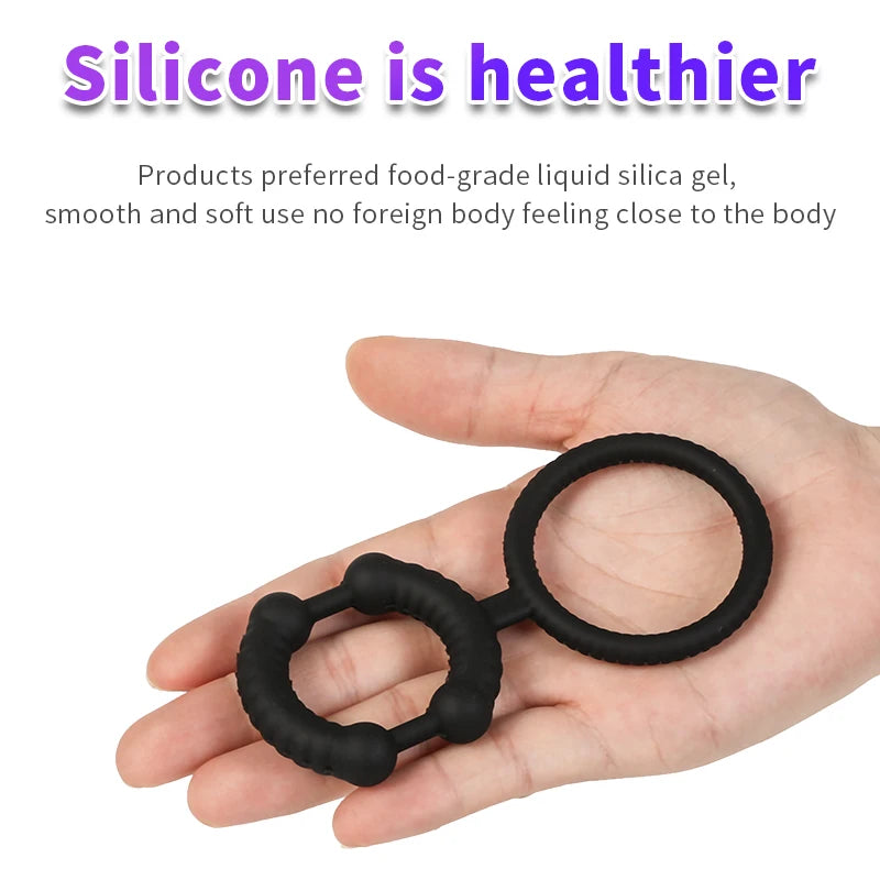 Silicone Cock Ring – Erection Enhancer & Delay Aid for Men