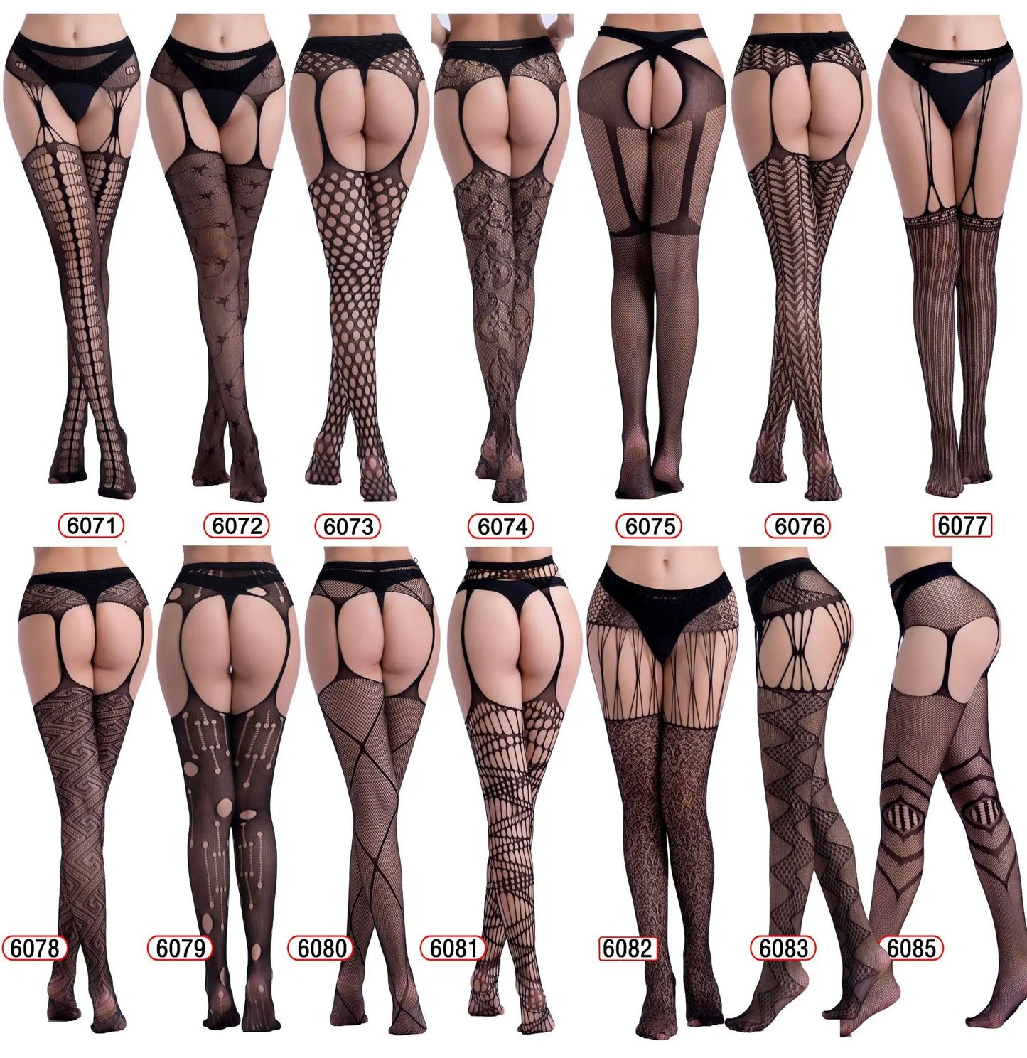 Open Crotch Fishnet Pantyhose