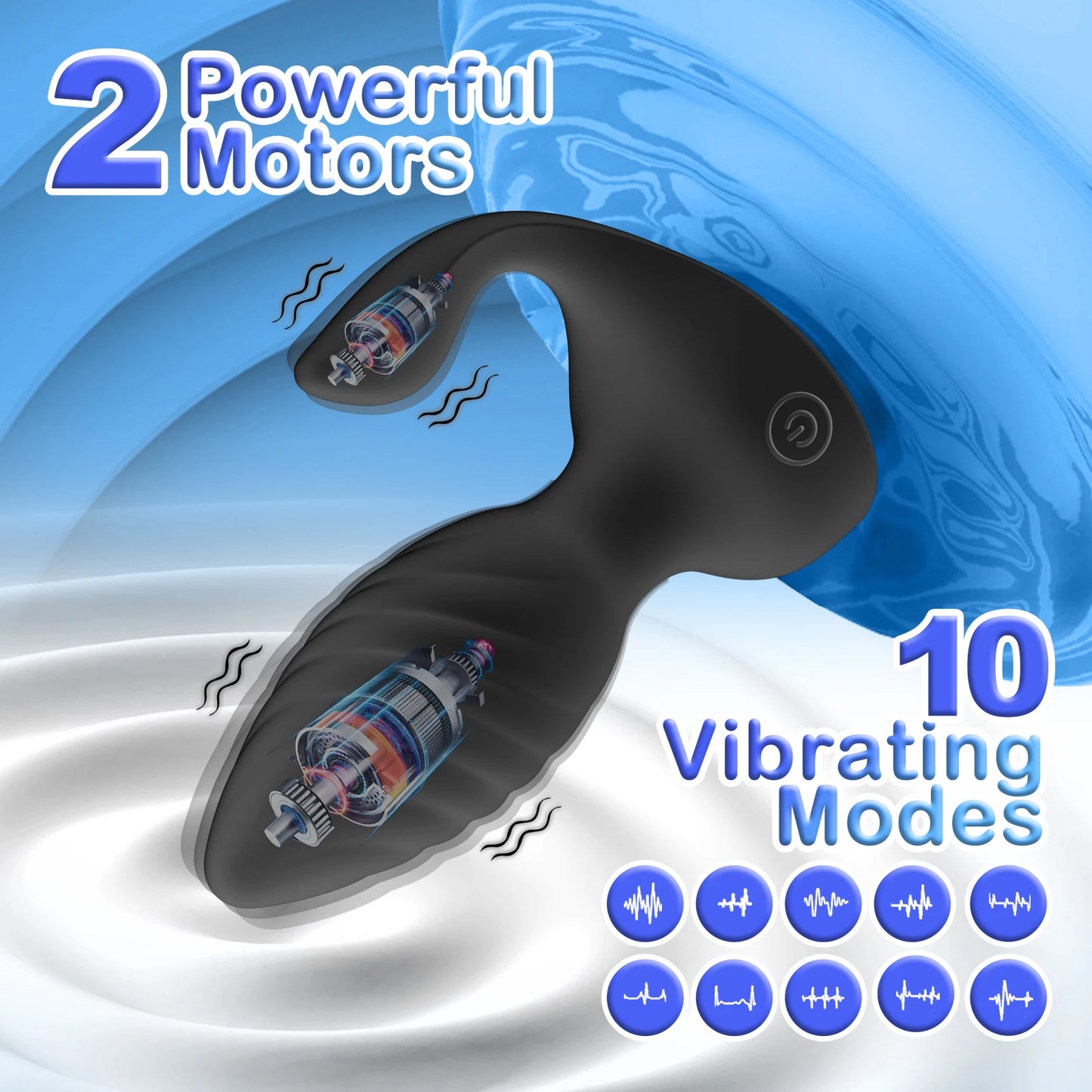 Dual Motor Anal Plug