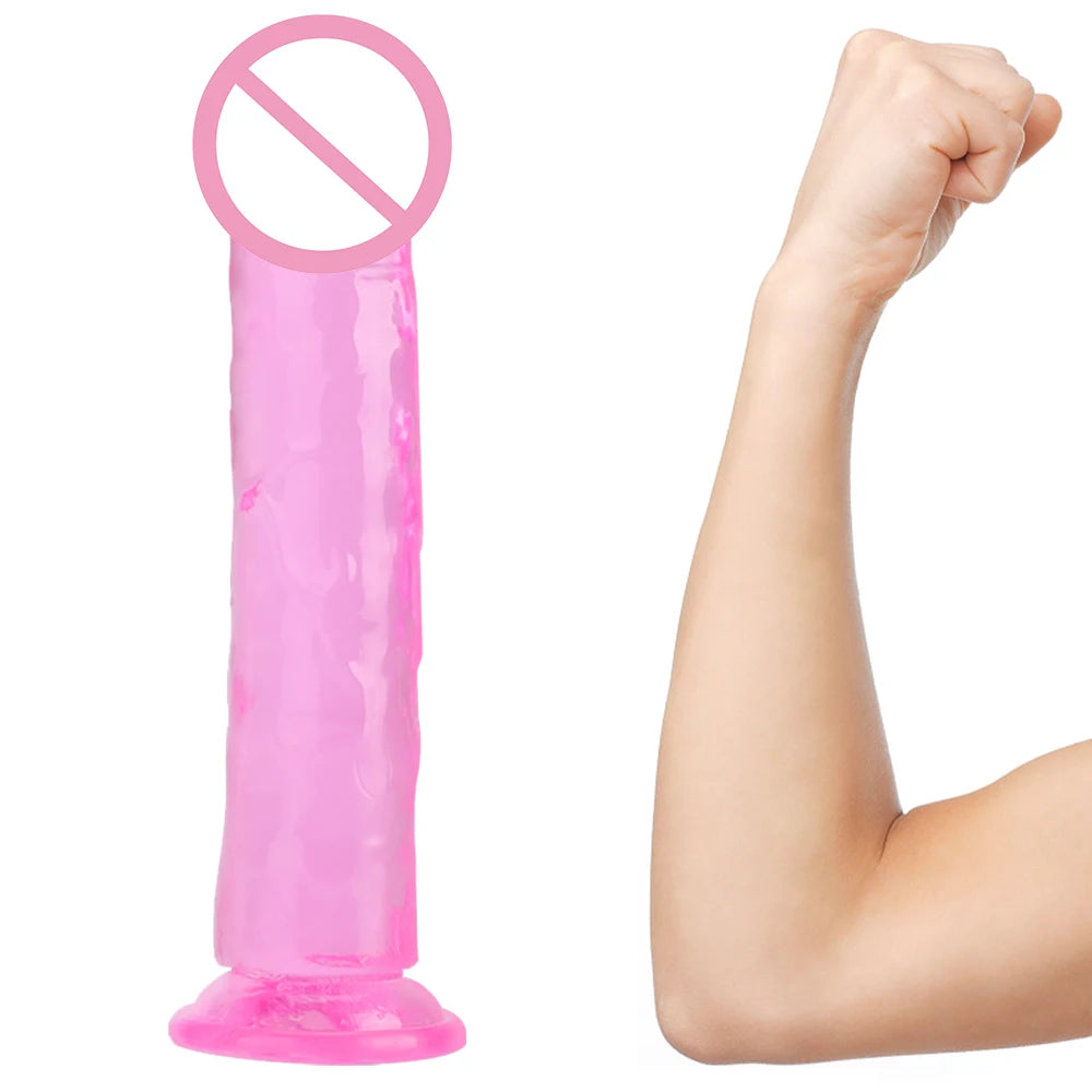 Jelly Dildo with Suction Cup – 8 Size Options