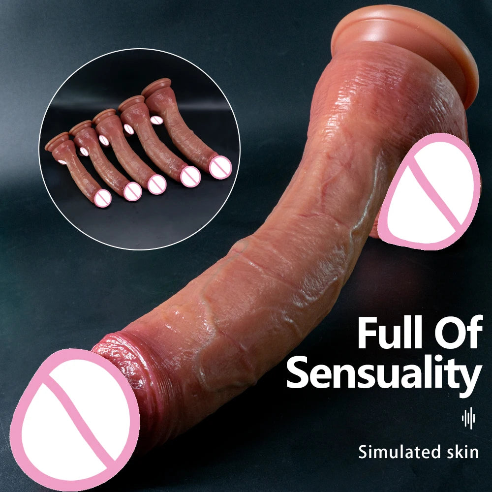 Oversized Realistic Suction Dildo