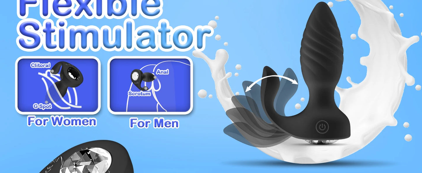 Dual Motor Anal Plug