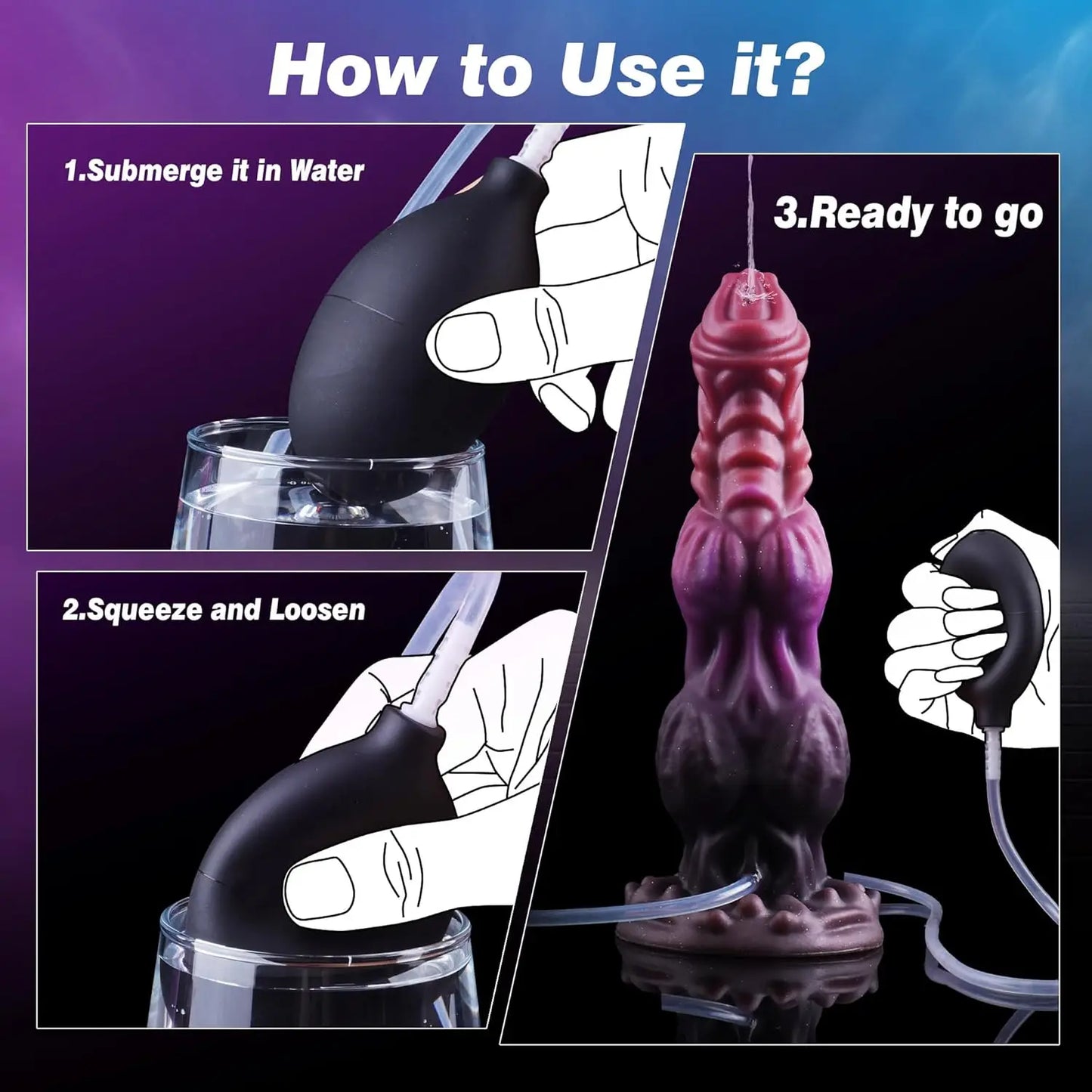 Monster Fantasy Squirting Dildo