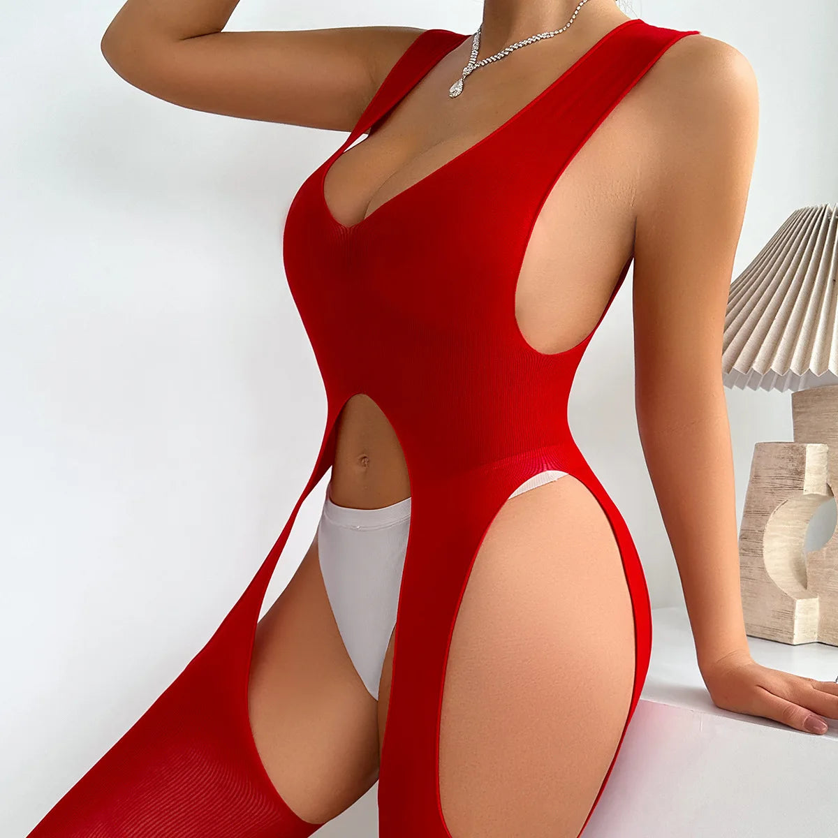 Fishnet Mesh Bodystocking Lingerie