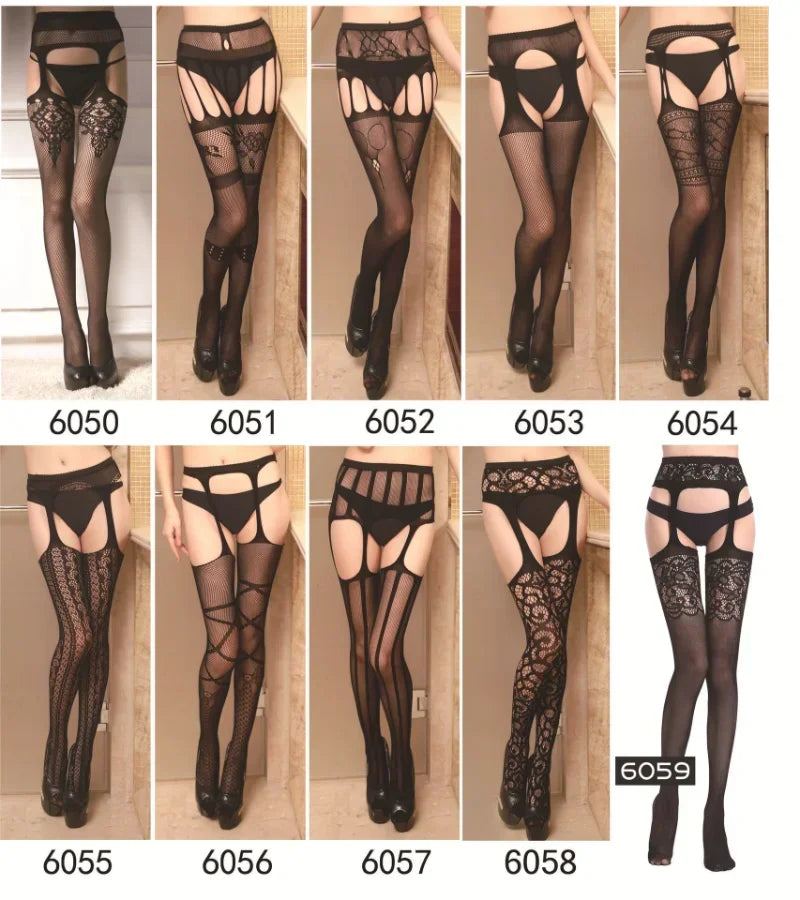 Open Crotch Fishnet Pantyhose