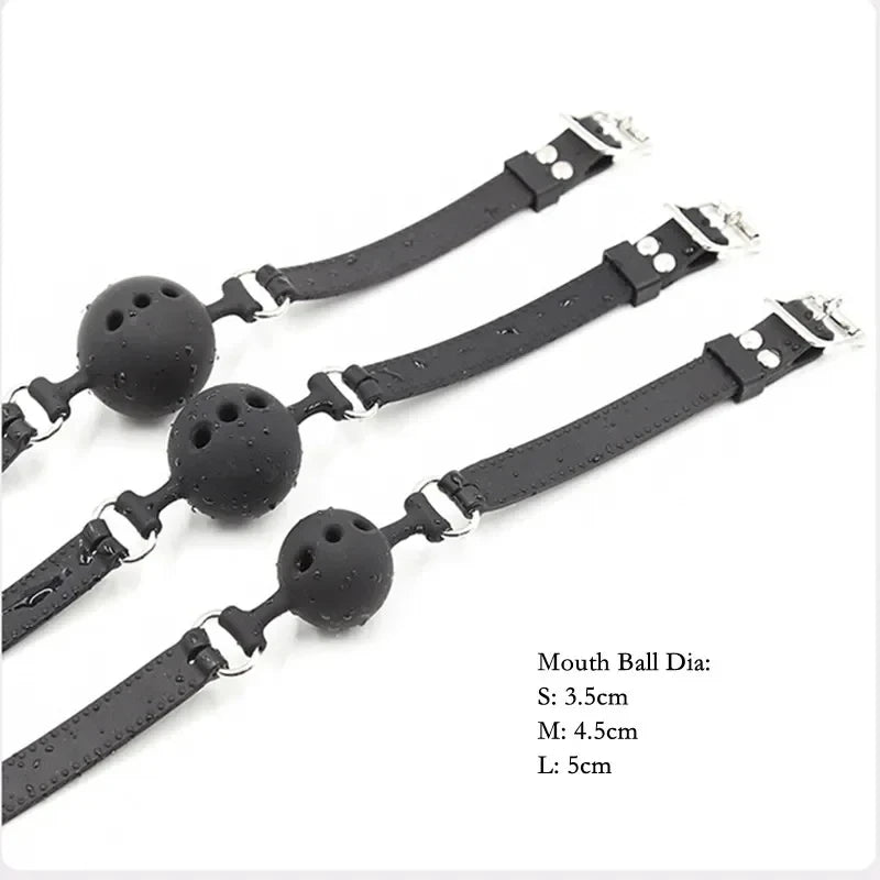 Silicone Ball Gag with Adjustable Strap