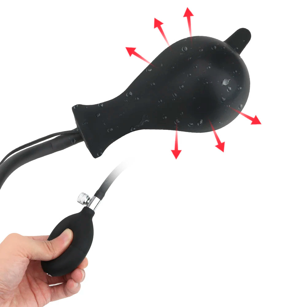 Inflatable Vibrating Anal Plug