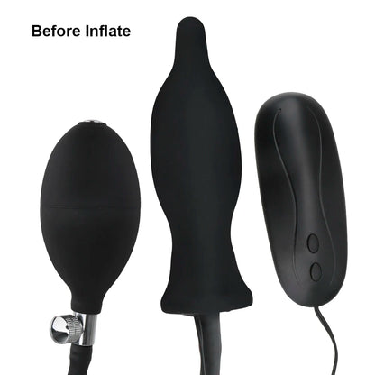 Inflatable Vibrating Anal Plug