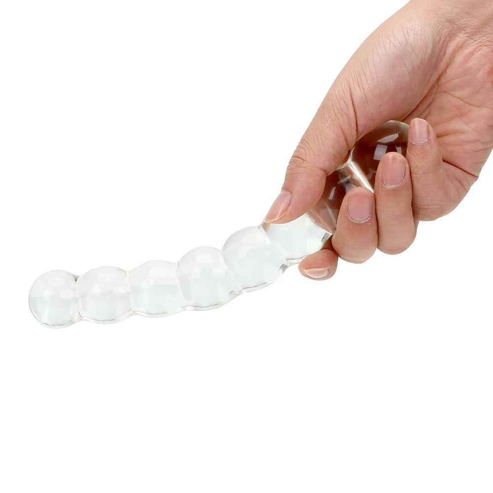 Transparent Glass Anal Plug