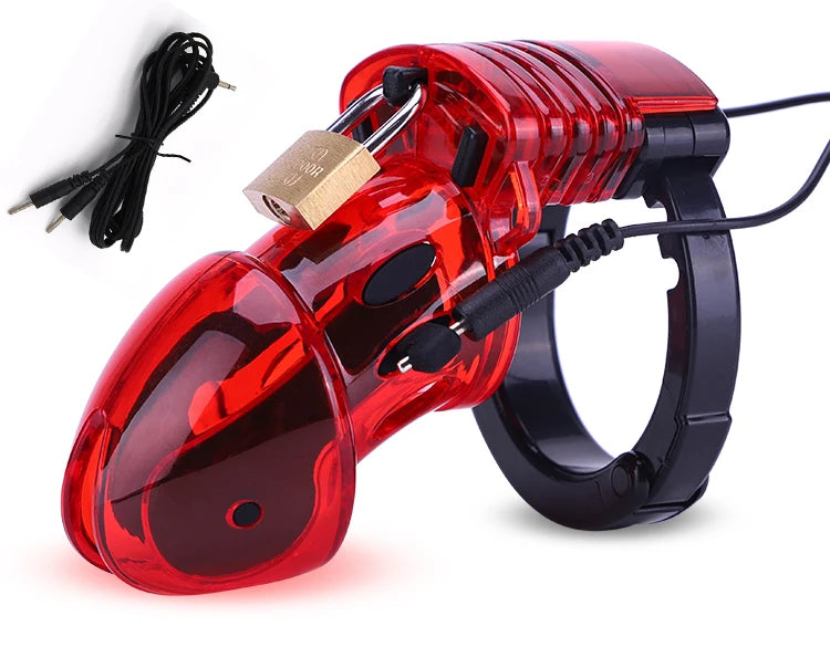 Electric Shock Glans Trainer Massage Cup Penis Stimulator Cock Rings Scrotum Bound Sleeves Male Chasity Cock Cage Bdsm Sex Toys