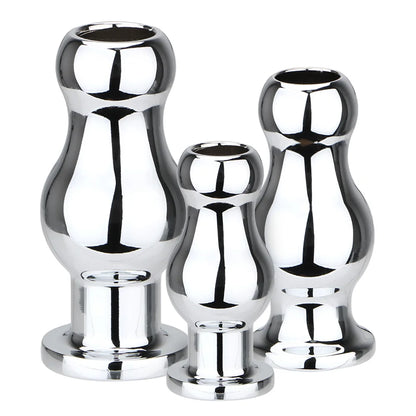Hollow Stainless Steel Anal Plug – 3 Size Options