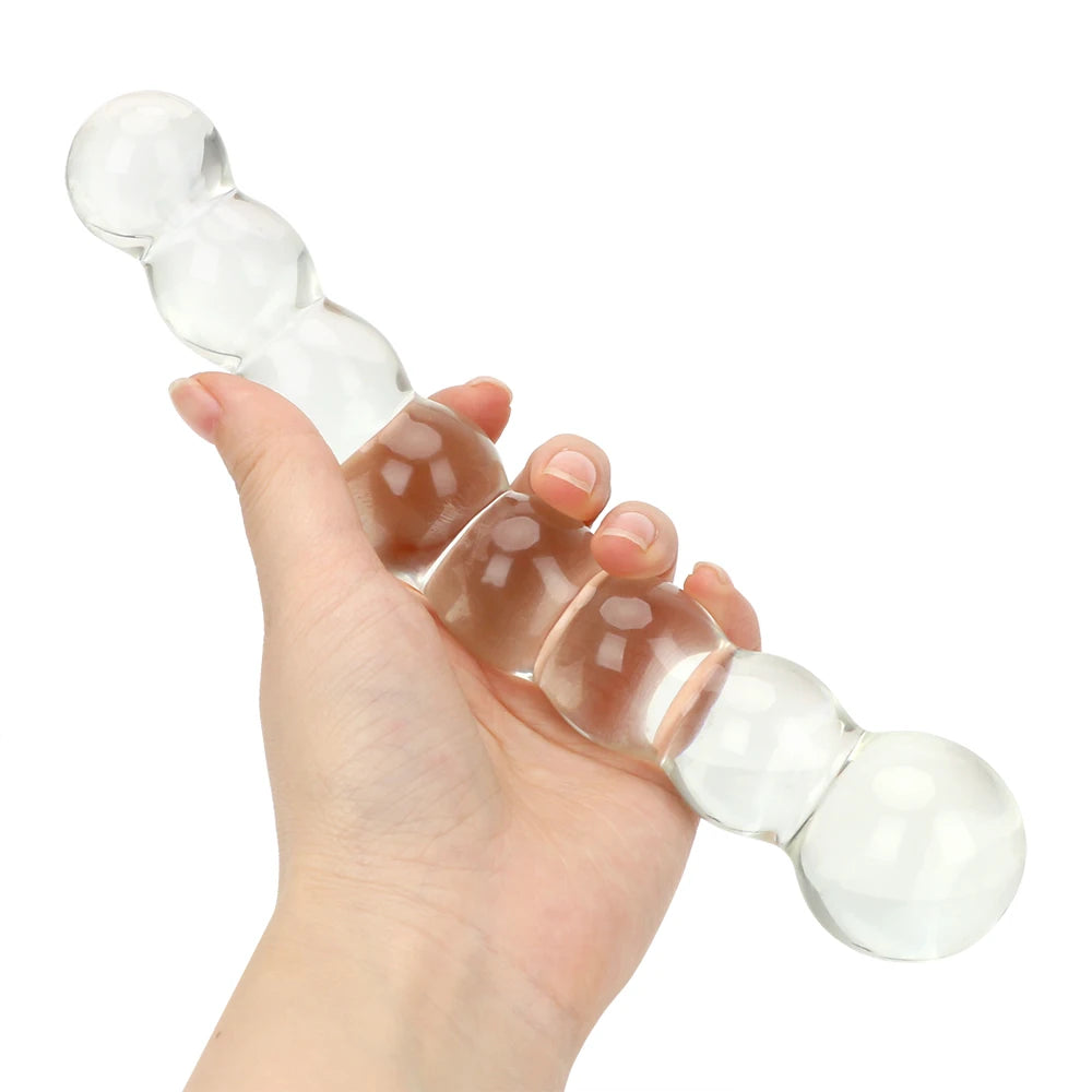 Transparent Glass Anal Plug