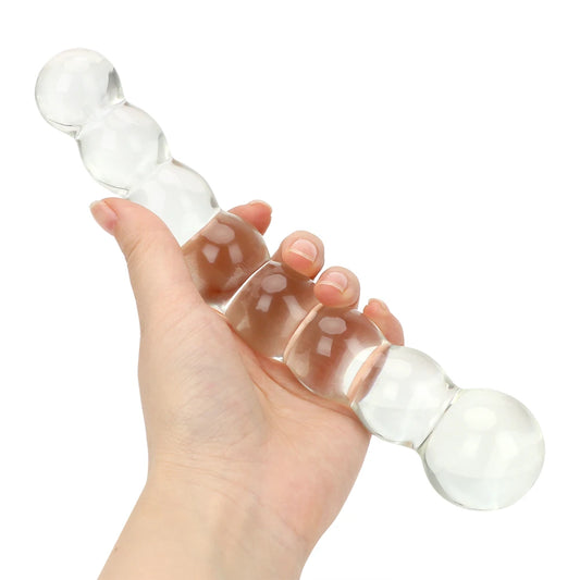 Transparent Glass Anal Plug