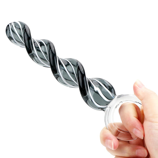 Glass Spiral Anal Plug