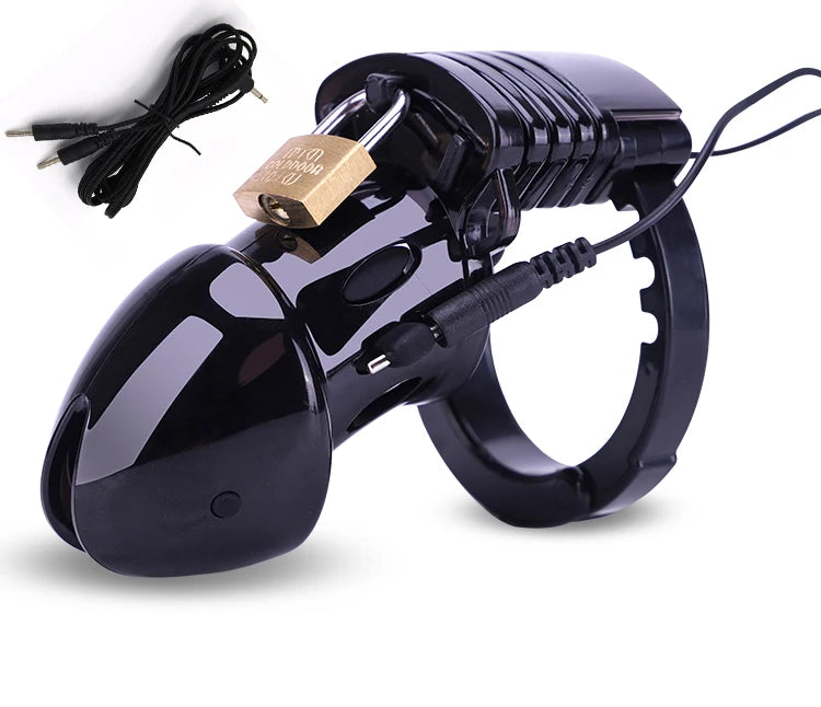 Electric Shock Glans Trainer Massage Cup Penis Stimulator Cock Rings Scrotum Bound Sleeves Male Chasity Cock Cage Bdsm Sex Toys