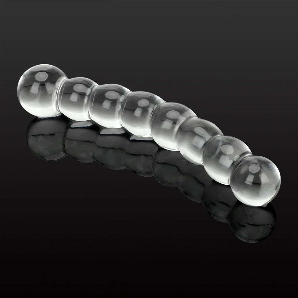 Transparent Glass Anal Plug