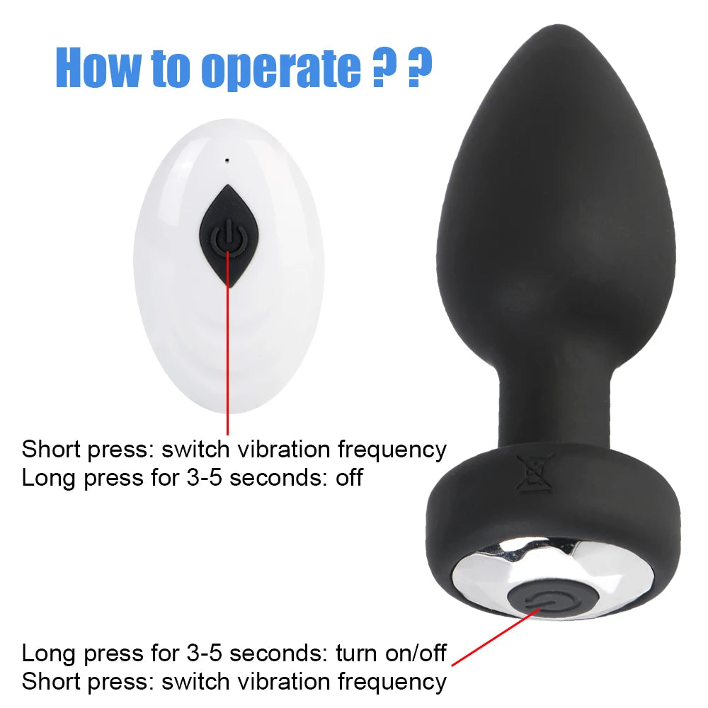 Remote-Controlled Vibrating Anal Plug