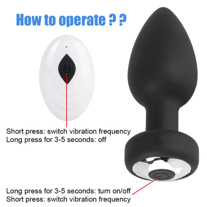 Remote-Controlled Vibrating Anal Plug