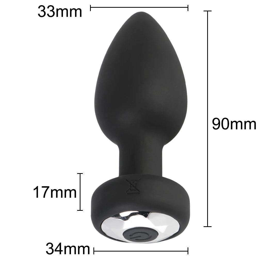 Remote-Controlled Vibrating Anal Plug