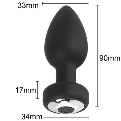 Remote-Controlled Vibrating Anal Plug
