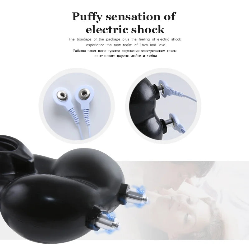 Electric Shock Glans Trainer Massage Cup Penis Stimulator Cock Rings Scrotum Bound Sleeves Male Chasity Cock Cage Bdsm Sex Toys