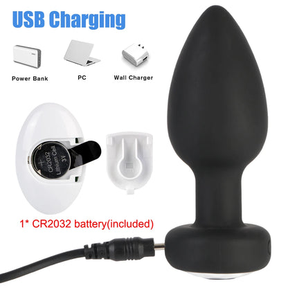 Remote-Controlled Vibrating Anal Plug