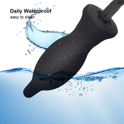 Inflatable Vibrating Anal Plug