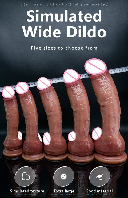Oversized Realistic Suction Dildo